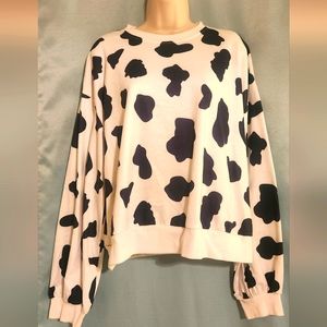 Cow print crop top